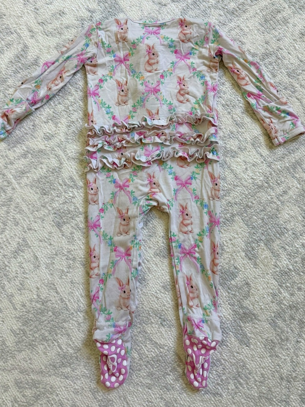 Bums & Roses Convertible Ruffle Romper - Picture 3 of 7